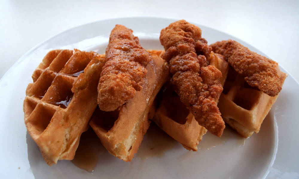 Chicken waffles