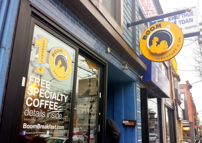 Boom Breakfast on college street